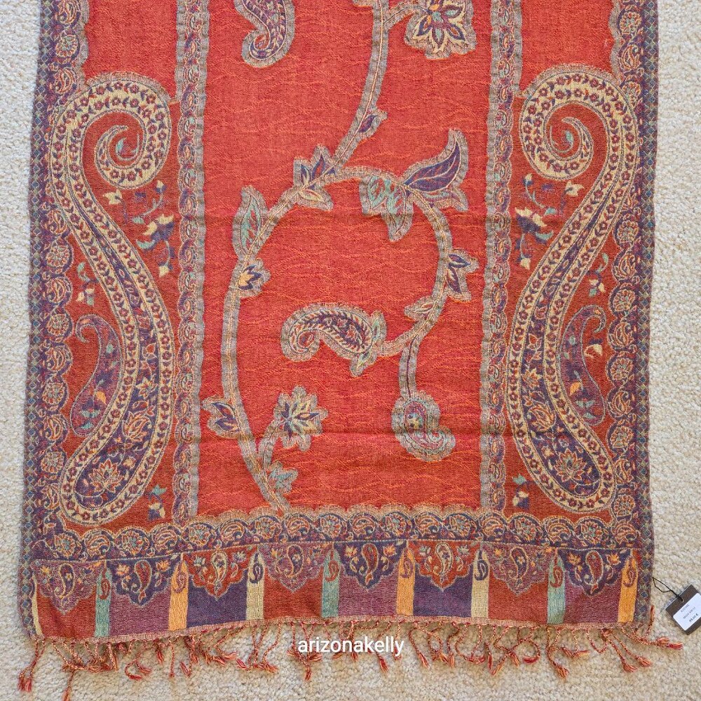 NWT Devernois Woven Wool Scarf French - Picture 5 of 15
